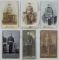 6pcs-Prussian/WW1 German Soldier CDV Portrait Photographs