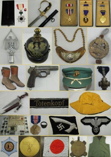 MILITARY COLLECTIBLES AUCTION TUESDAY 3-12-2019