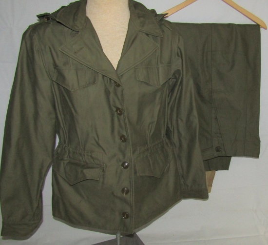 Matching WW2 Period WAC M1943 Field Jacket With M1943 Pants-Named