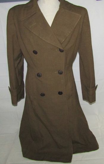 U.S. Women's Army Air Corp Overcoat-1942 Dated-Named