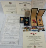 Vietnam War Period U.S. 5th Special Forces Soldier Named Valor Medal/Document Grouping