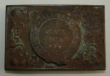 Rare Late 1800's/Early 1900's Wells Fargo Western Division Belt Buckle Plate-Edward Rose & Co.