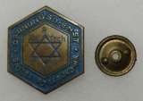 Rare Cz?stochowa Jewish Ghetto Police Cap Badge