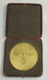 Rare Cased SA Sports Competition Award Medallion For 1st Place/Winner