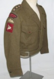 WW2 British Battle Dress Blouse With Airborne Insignia-U.S. Contract