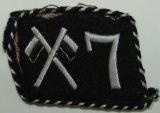 Rare Pre WW2 Allgemeine 7th SS-Reiterstandarten Collar Tab W/RZM Tag