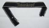 Rare WW2 Waffen SS Totenkopf Cuff Title-Uniform Removed