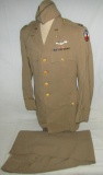 WW2 9th AAF Pilot Officer's Khaki Uniform