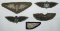 5pcs WW1 Style Air Corp Wings-Pilot-Dirigible-Balloon