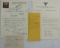 2pcs-Rare  3rd Reich New Years Eve Letters- Handwritten To Hitler Signed By AH  Loyalist Carl Rover