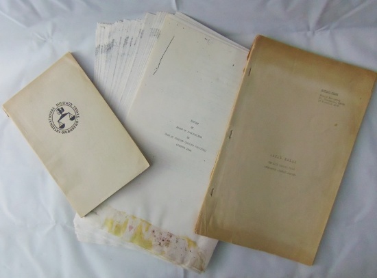 3pcs-Period Photocopies-Nurnberg Trial Proceedings-Goring Suicide-Trial Booklet