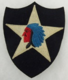 1920-30's 2nd Infantry Division Multi Piece Shoulder Patch