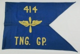 Rare WW2 Period U.S. Army Air Forces 414th Training Group Guidon