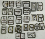 26pcs-Misc. 19th Century/Early 20th Century Shoe Buckles.