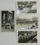 4pcs-WW2 Period Original German Army Parade Photo Postcards