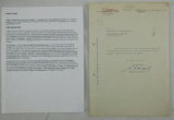 Rare Waffen SS Standartenfuhrer William Traupel Signed Document