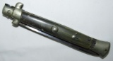 1940-50's Automatic Knife With Horn Handle-Italy-Inox Military Style