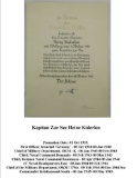 WW2 Kriegsmarine Promotion Document-Kapitan Zur See 