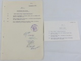 Rare Original typewritten Medicine Schedule For Albert Speer-Signed By Several Doctors