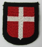 Waffen SS Danish/Denmark Volunteers Arm Shield-Wiking SS Panzer Division