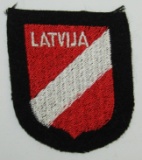 Waffen SS Latvian Foreign Volunteers Arm Shield 