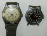 2pcs-1940's Military Style Wrist Watches-Wittnauer/Oris