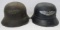 2pcs-WW2 Period German Luftschutz Helmets