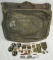 Rare WW2 U.S. 1st/94th Division B-4 Bag W/Artwork-Misc. Insignia-Dog Tags