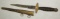 UNKNOWN Military Style Dagger With Scabbard