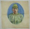 WW2 Japanese Soldier Portrait On Cloth