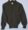 Late War U.S. Army Issue High Neck Sweater-Size Medium