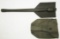 Minty WW2 U.S. Army Folding Shovel With Canvas Carry Cover.