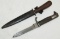 2pcs-WW2 Period German Fighting Knives