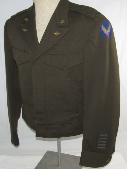 Scarce WW2 Late War U.S. Army Air Forces B-13 Officer's Flight Jacket W/Bullion Patch-Named