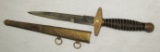 UNKNOWN Military Style Dagger With Scabbard