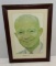 Framed Dwight D. Eisenhower Norman Rockwell Portrait Print-Signed By Eisenhower