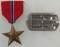 WW2 Named Bronze Star With Next Of Kin Dog Tag