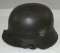 Double Decal M-42 Nazi Police Combat Helmet W/Liner/Chin Strap