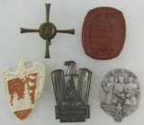 5pcs-Misc WW2 German Rally Badges