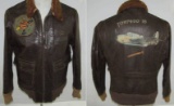 WW2 USN Dive Torpedo Squadron 18 M442 Flight Jacket With Nose Art/Patch-Named