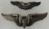 2pcs-WW2 Period U.S. Army Air Corp Air Gunner Wings-Full & Shirt Size