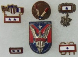 6pcs-WW2 Period U.S. Homefront Pins-Excellence Award/Son In Service