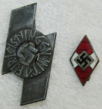 2pcs-Hitler Youth Proficiency Badge-Member Pin