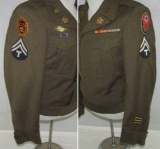 WW2 Period U.S. Tank Destroyer Ike Jacket For EM-180th Field Artillery Bn. Insignia