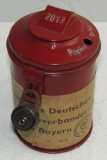 Original WW2 Period German War Drive Donation Can With Lock