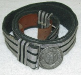 Wehrmacht Officer's Brocade Belt With Buckle