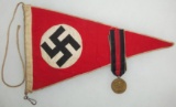 2pcs-WW2 Period German Austrian Annex Medal/Vehicle Pennant