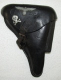 Early Luger Holster With Vet Applied Insignia-Named