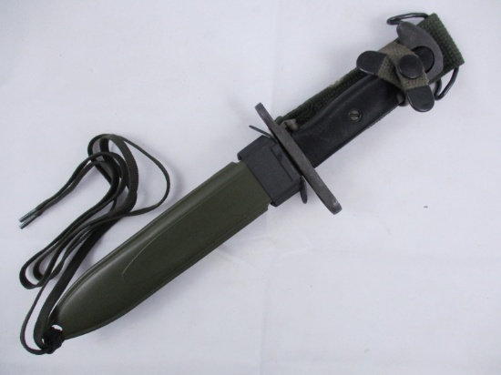 Modified M1 Garand Bayonet w/ M7 Blade and Plastic US M8A1 Scabbard