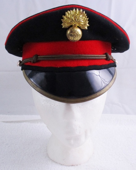 WW2 Royal Canadian Artillery Peak Hat W/Flaming Bomb Insignia